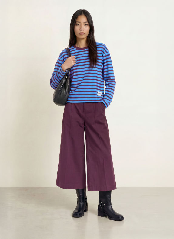 Smith & Soul Sweatshirt BLAUW / DONKERROOD