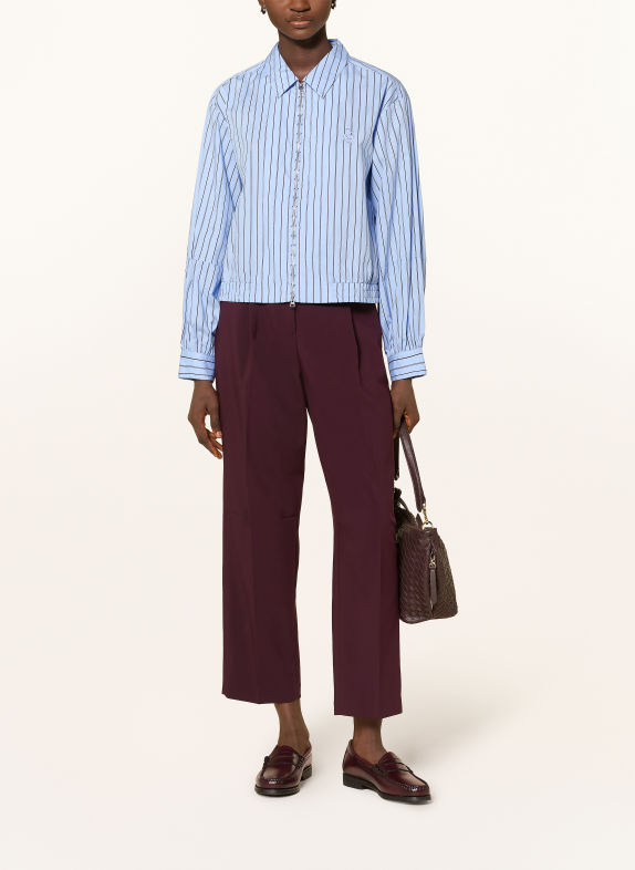 Smith & Soul Hemdbluse HELLBLAU / DUNKELBRAUN