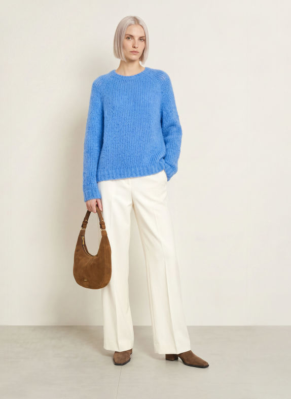 Smith & Soul Pull en alpaga BLEU CLAIR
