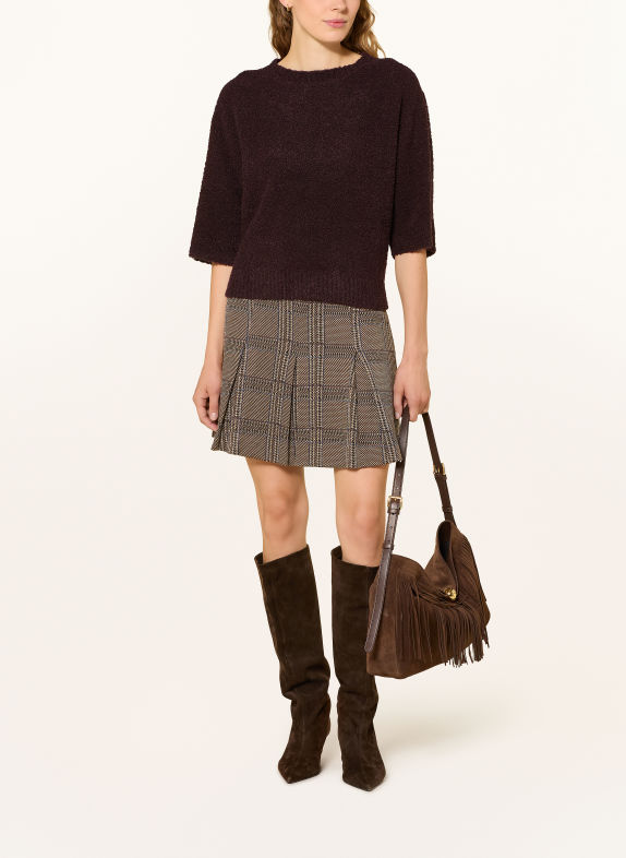 Rich & Royal Trui met 3/4-mouwen MARRON FONCÉ