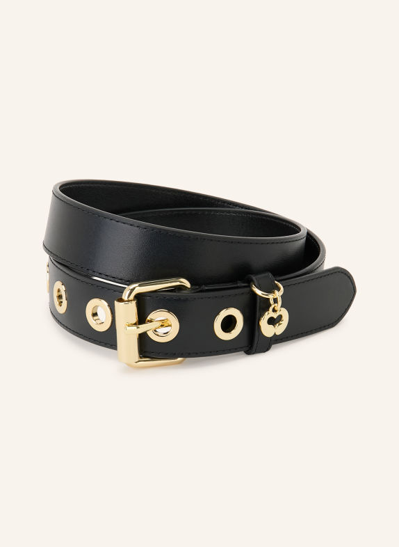 maje Ledergürtel SCHWARZ / GOLD