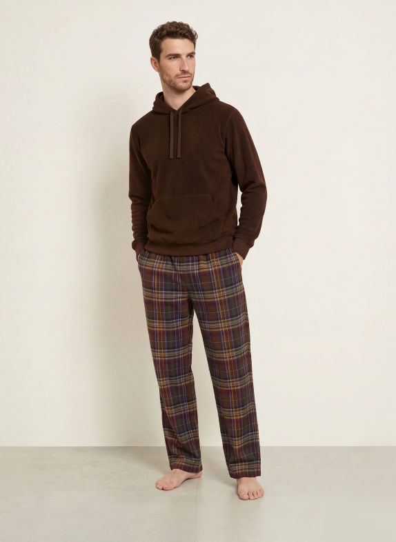 POLO RALPH LAUREN Loungehoodie van fleece MARRON FONCÉ