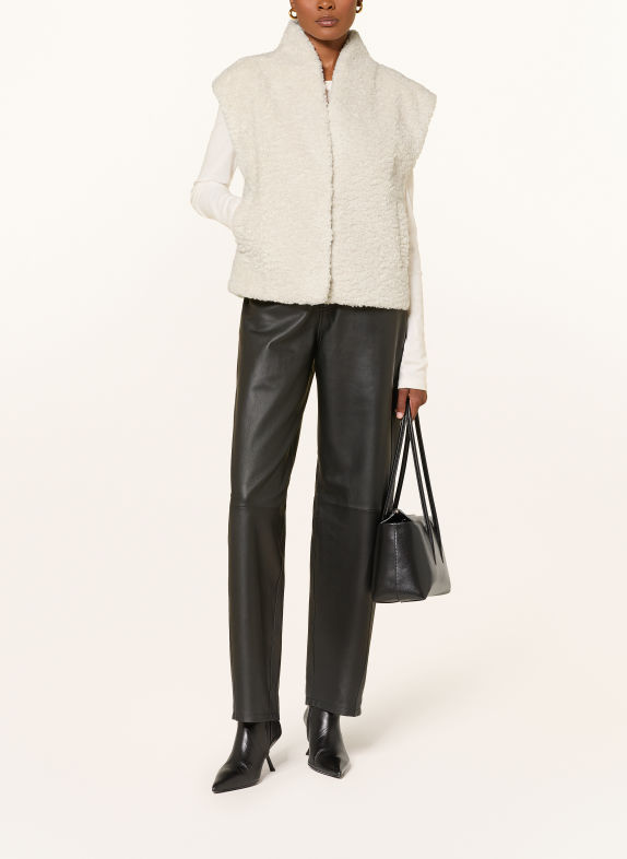 LAMARQUE DUA Reversible Faux Fur Vest BEIGE