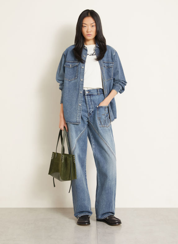 JW ANDERSON Straight Jeans TWISTED WORKWEAR 172 MID BLUE