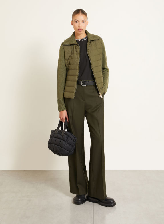 MONCLER Spodnie typu Marlena OLIWKOWY