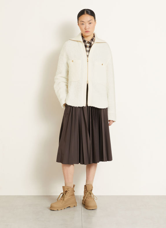 MONCLER Strick-Overshirt CREME