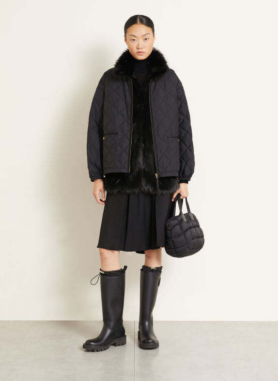 MONCLER Kurtka puchowa 2 w 1 CHALEUREUX CZARNY