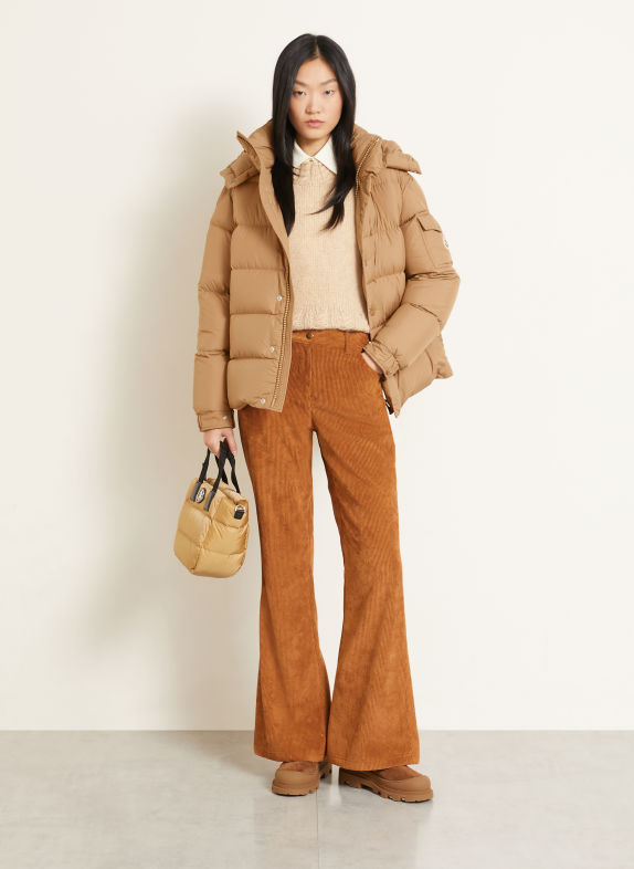 MONCLER Daunenjacke MAYA 70 mit abnehmbarer Kapuze BEIGE