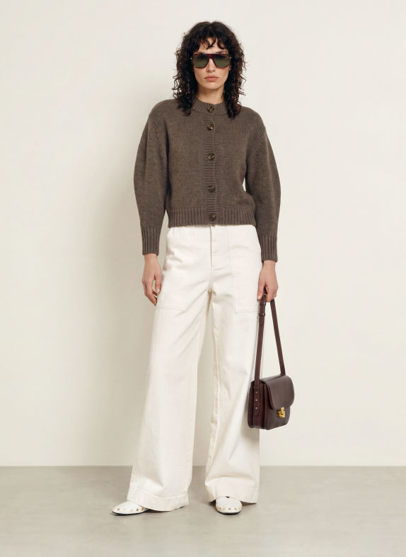 soeur  Sac à bandoulière BELLISSIMA MAXI MARRON FONCÉ / OR