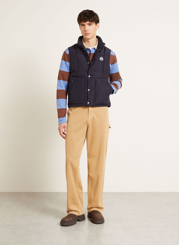 MONCLER Daunenweste BRUMELUNE DUNKELBLAU