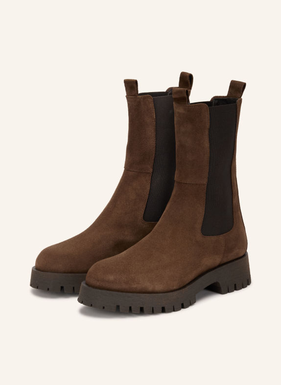 JONAK Chelsea boots RIDLE HNĚDÁ