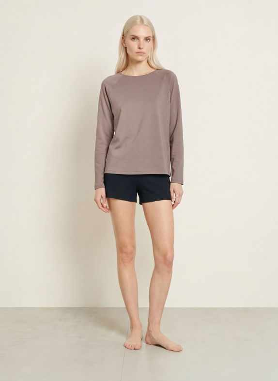CALIDA Schlafshirt ALPINE M&M TAUPE