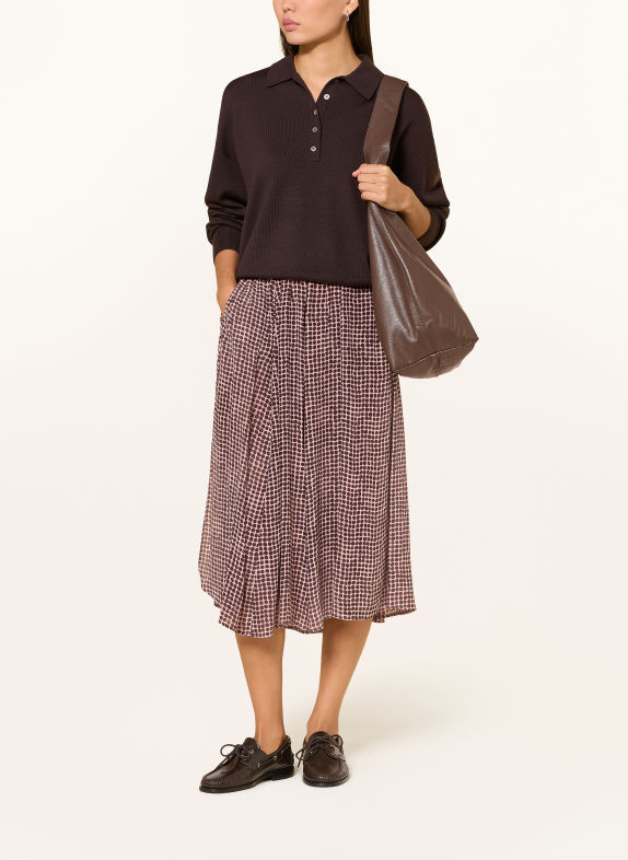 Marc O'Polo Skirt DARK RED / DUSKY PINK