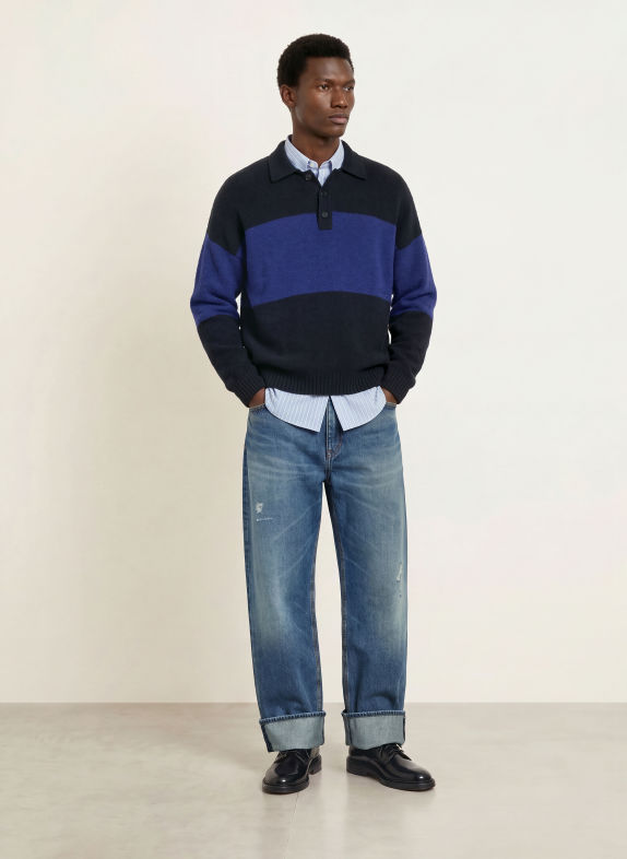 DRYKORN BEKKET Sweater DARK BLUE / BLUE