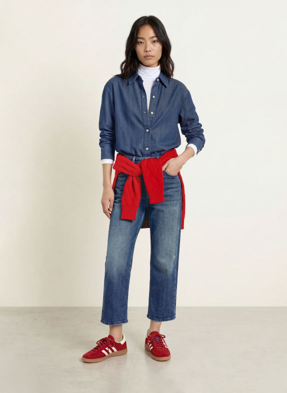 MAC Boyfriend jeans D626 blue authentic wash