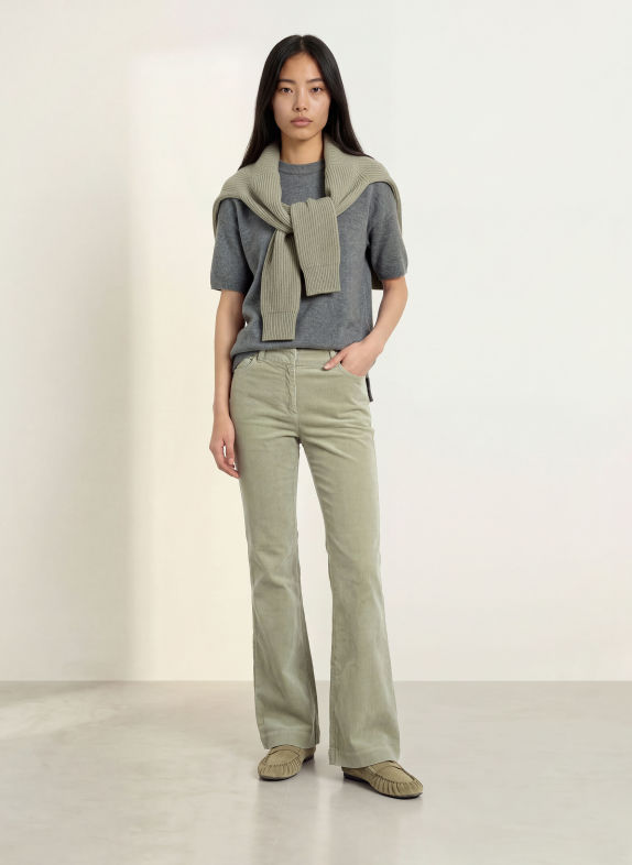 Marc O'Polo Strickshirt aus Merinowolle DUNKELGRAU