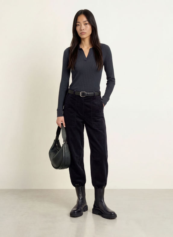 Marc O'Polo Jersey-Poloshirt DUNKELBLAU