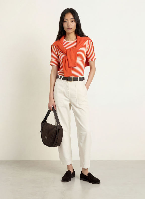 Marc O'Polo Strickshirt ROT / CREME