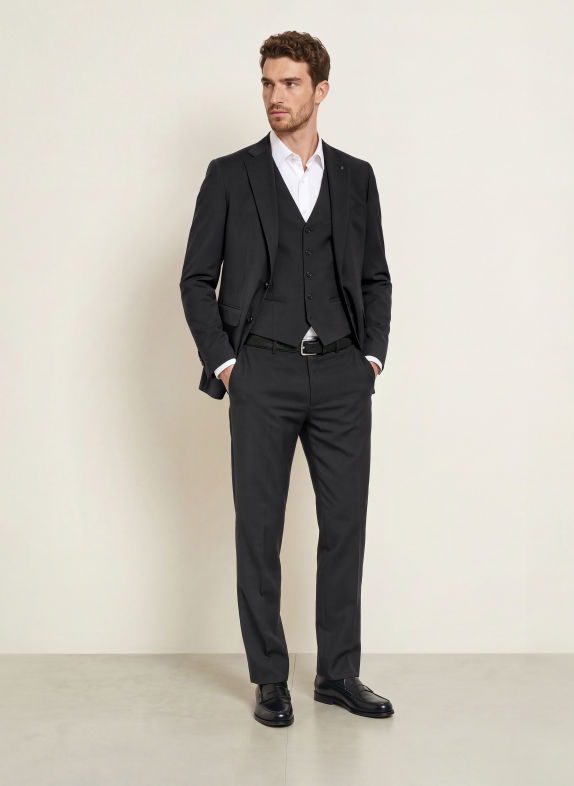 CG - CLUB of GENTS Pantalon CG OLE Relaxed Fit 90 SCHWARZ