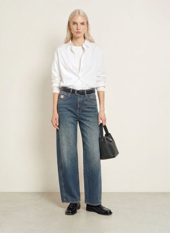 Herrlicher MARLOW Barrel-leg jeans 1002 amber naval