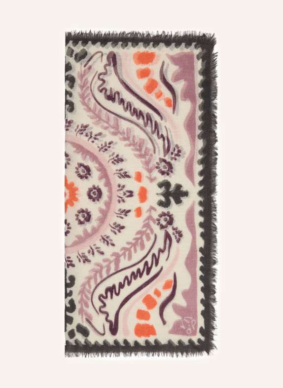 Marc O'Polo Scarf BLACK / ROSE / CREAM