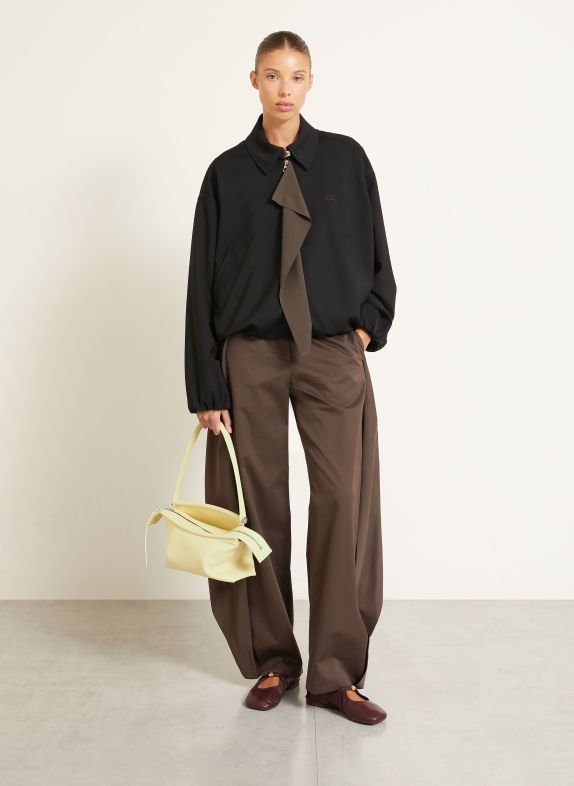 LOEWE Sac épaule WHISKER SMALL JAUNE CLAIR / ARGENT