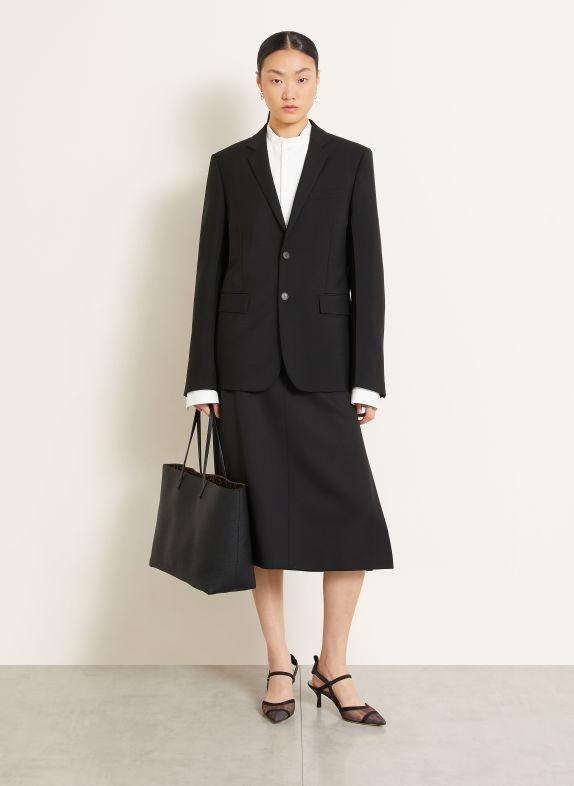 FENDI Shopper ROLL MEDIUM mit Pouch SCHWARZ