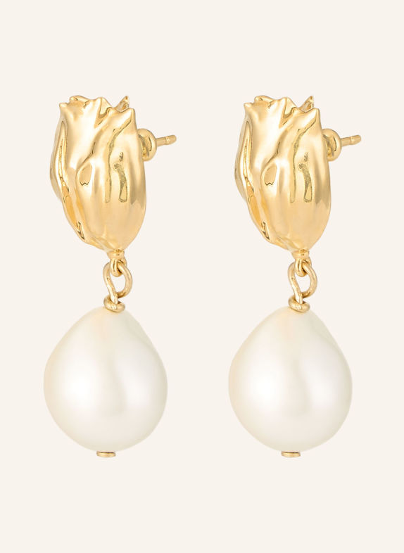 Chloé Ohrhänger TULIP GOLD / CREME