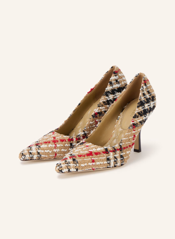 BURBERRY Pumps BEIGE / ROT / SCHWARZ