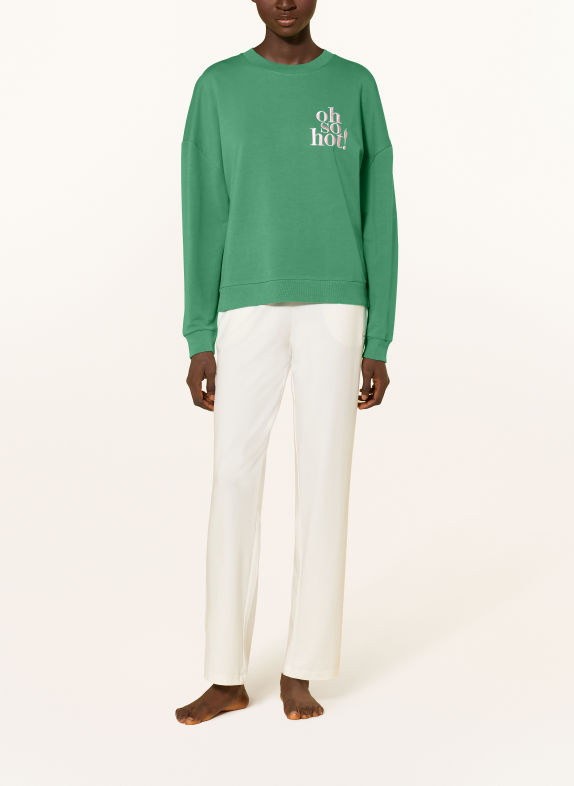 mey Lounge-Shirt Serie COZY NIGHTS GRÜN / HELLROSA