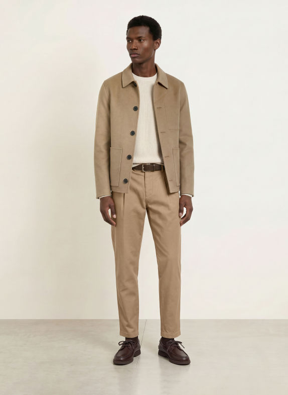 Marc O'Polo Chino OSBY PLEATS Tapered Fit BEIGE
