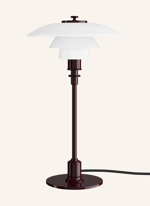 louis poulsen Tischleuchte PH 2/1 PORTABLE WEISS / DUNKELROT
