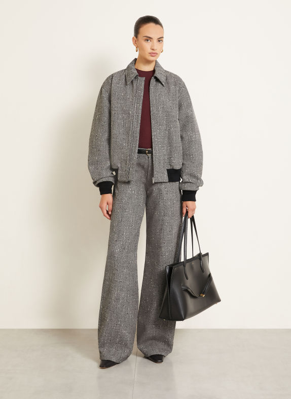 ARMARIUM Tweed-Blouson NOLAN GRAU / WEISS / SCHWARZ
