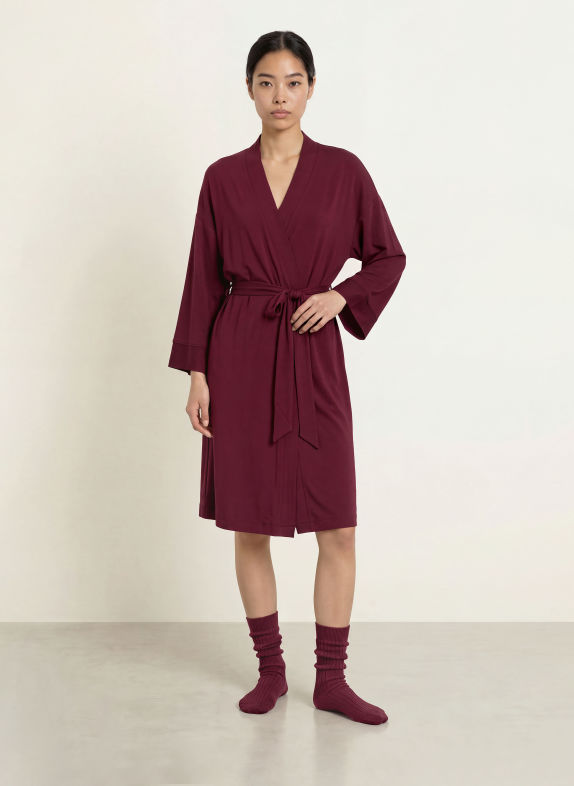 Triumph Robe de chambre pour femme AMOURETTE ROUGE FONCÉ
