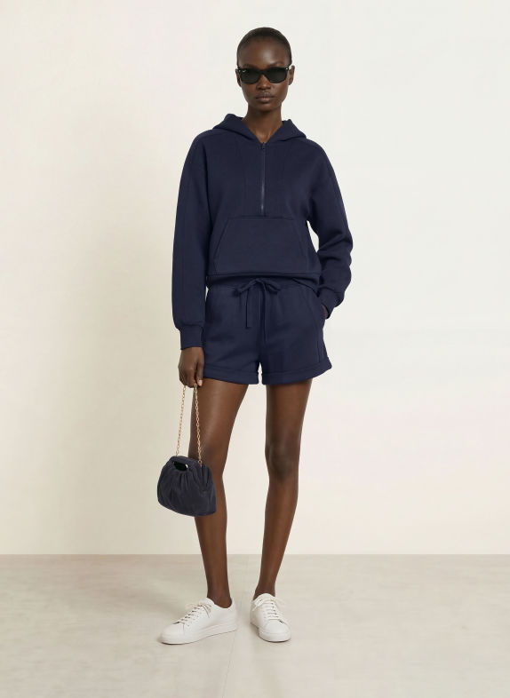 REISS Hoodie LOCKIE DONKERBLAUW