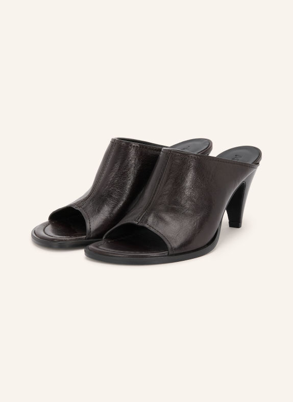 ARKET Mules DARK BROWN
