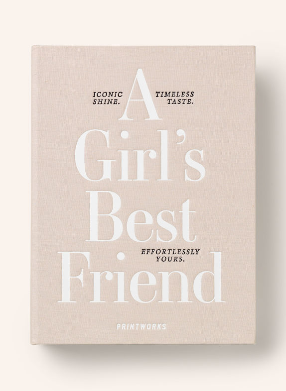 PRINTWORKS Smyckeskrin A GIRLS BEST FRIEND BEIGE / VIT