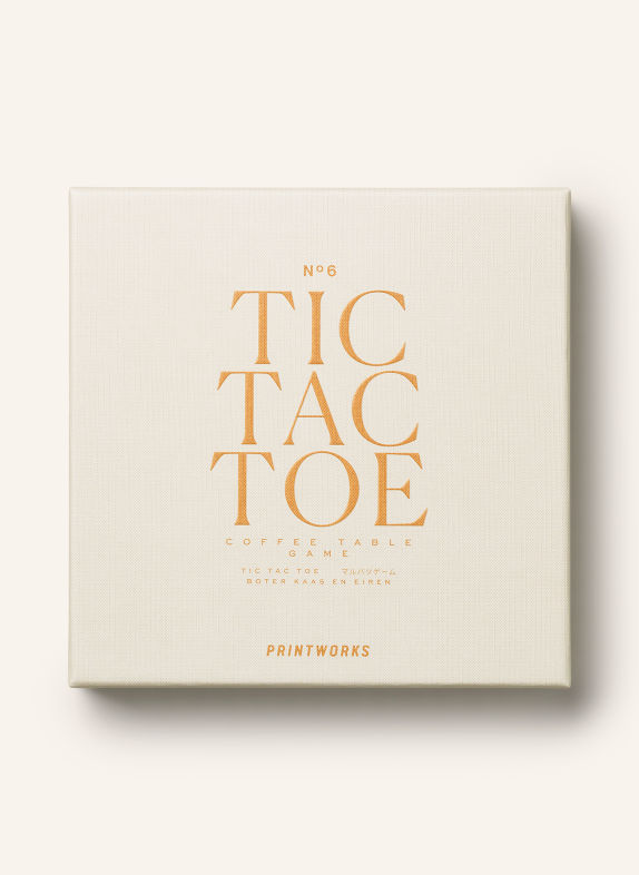 PRINTWORKS Brettspiel CLASSIC TIC TAC TOE BEIGE
