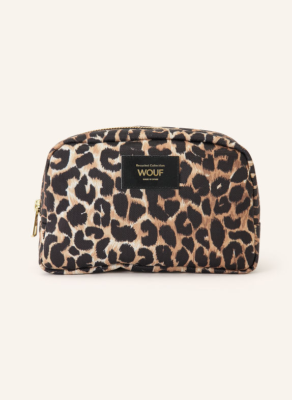 WOUF Kosmetiktasche ICON HELLBRAUN / CAMEL / SCHWARZ