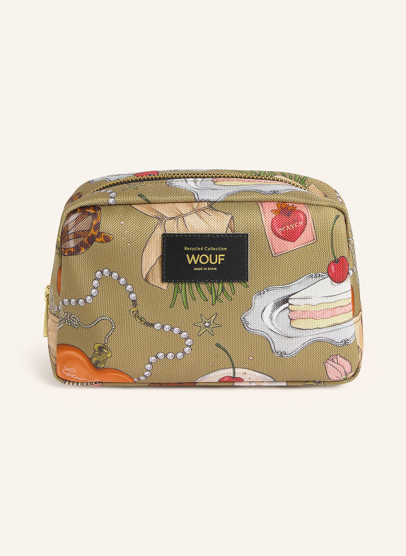 WOUF Kosmetiktasche ICON OLIV / GRAU / GRÜN