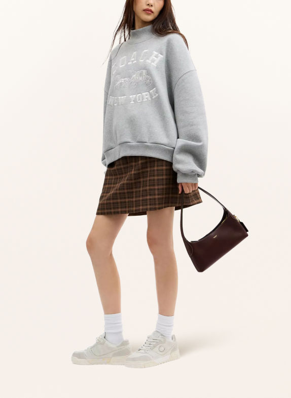 COACH Schoudertas BROOKLYN 26 MARRON FONCÉ / GOUD