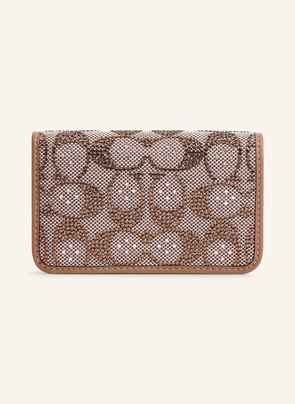 COACH Portemonnee ESSENTIAL met sierstenen BEIGE