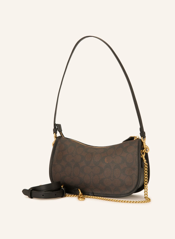 COACH Crossbody-taske WAVERLY SORT / GULD / MØRKEBRUN