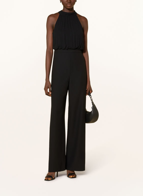 MAX & Co. DENVER1 jumpsuit in a mix of materials with a bow tie BLACK