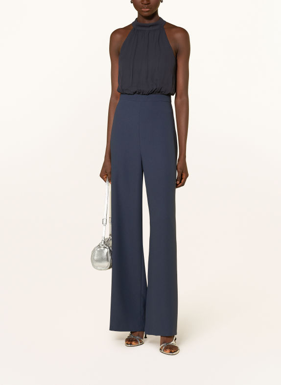 MAX & Co. DENVER1 jumpsuit in a mix of materials with a bow tie DARK BLUE