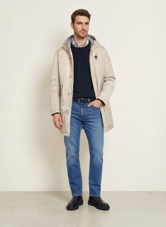 Blauer Mantel FAYWOOD HELLGRAU