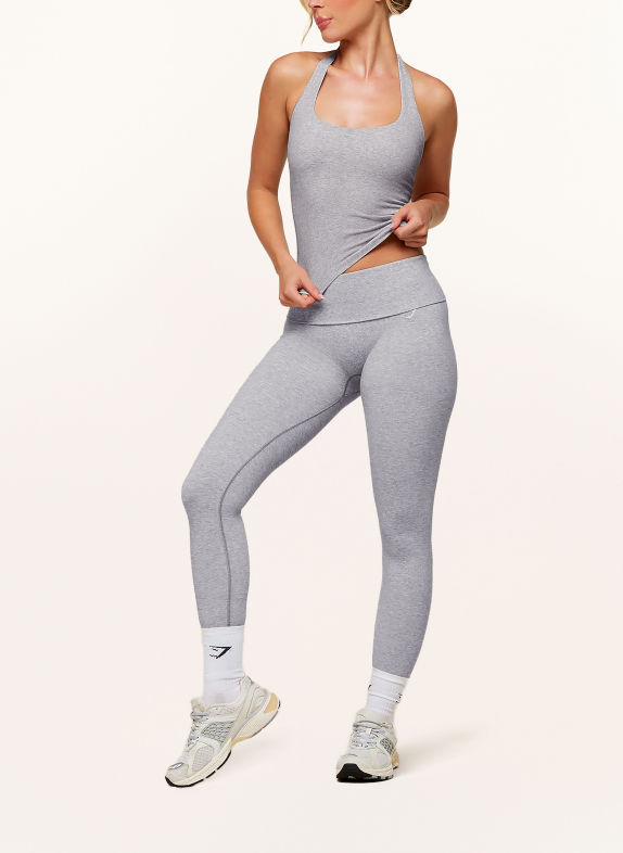 GYMSHARK Funktionstop COTTONMOVE™ HELLGRAU