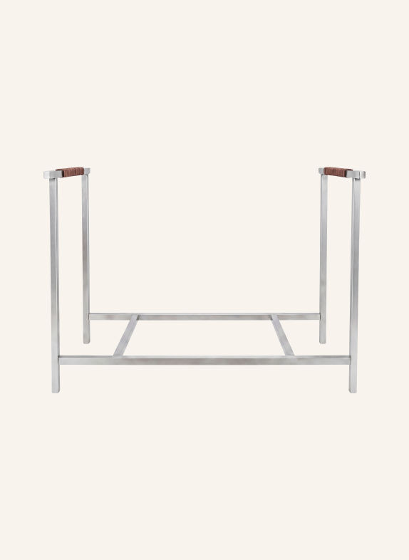 blomus Feuerholzregal SILBER / BRAUN