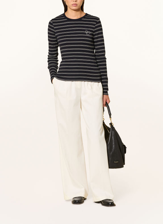 Marc O'Polo Long-sleeve shirt DARK BLUE / WHITE