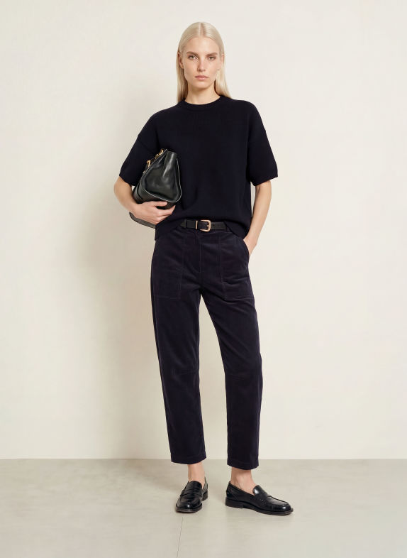 Marc O'Polo Strickshirt DUNKELBLAU